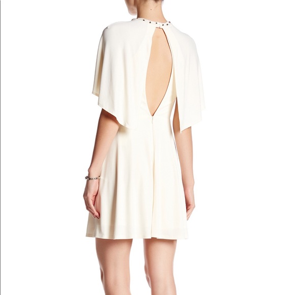 ABS by Allen Schwartz Studded Neck Cape Dress M - Picture 3 of 8